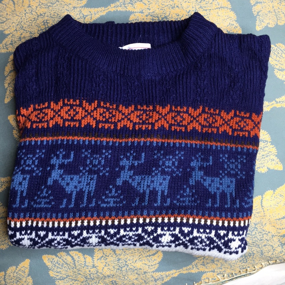 Vintage ski sweater-size med